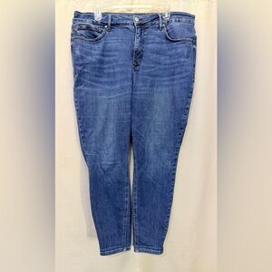 Judy Blue Skinny Blue Denim Cotton Blend Stretch High Rise Jeans Sz 20W